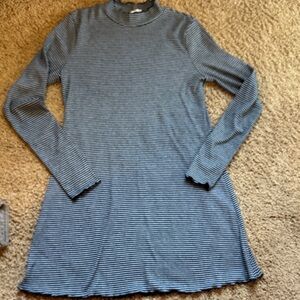 Aeropostale XL striped long sleeve skater dress